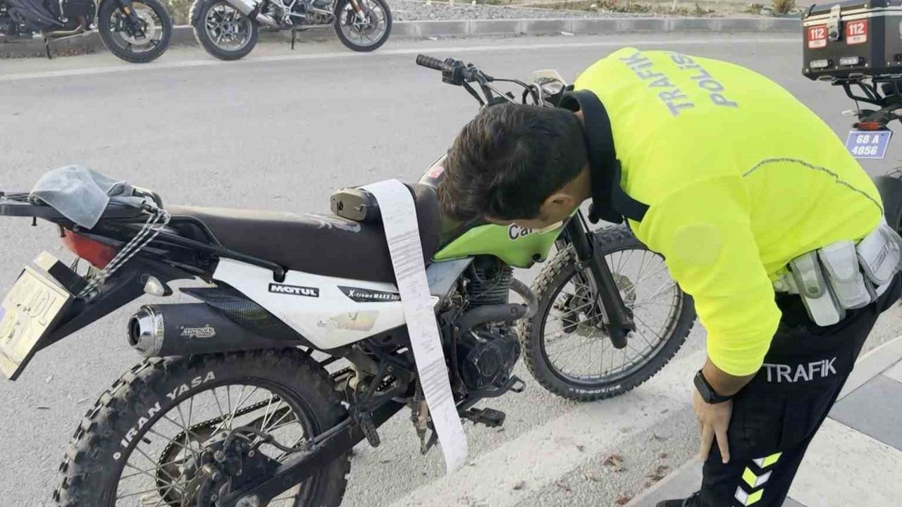 Aksaray'da 15 yaşındaki sürücüye 45 bin 746 lira ceza