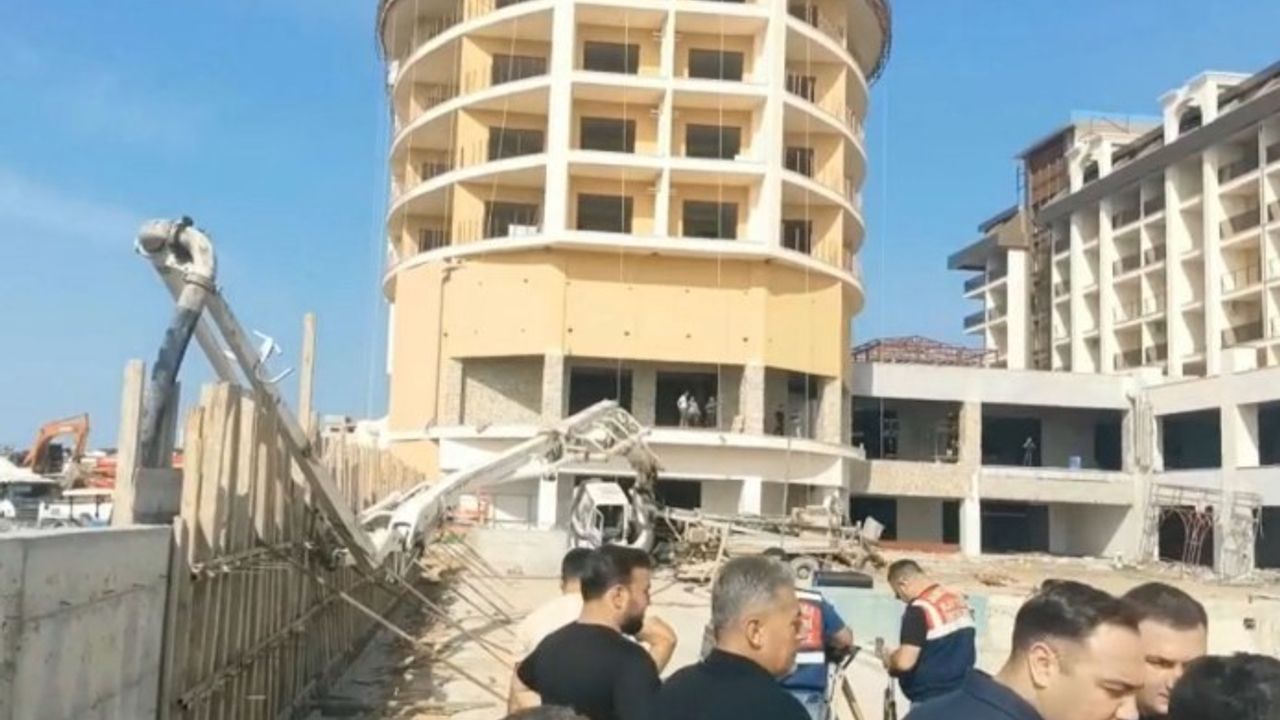 Alanya'da otel inşaatında beton mikseri çarpması: 1 işçi yaşamını yitirdi