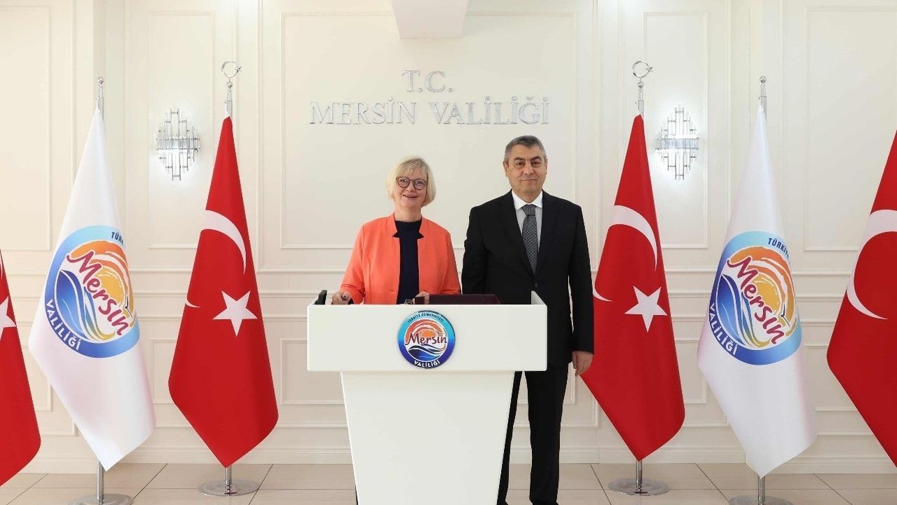 Almanya Büyükelçisi Sorg, Mersin'de — Vali Toros ile Resmi Görüşme