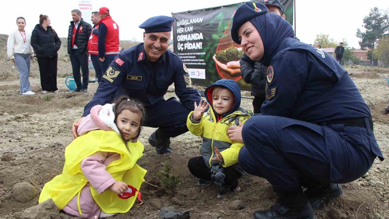 Amasya'da 4 Binden Fazla Fidan Toprakla Buluştu