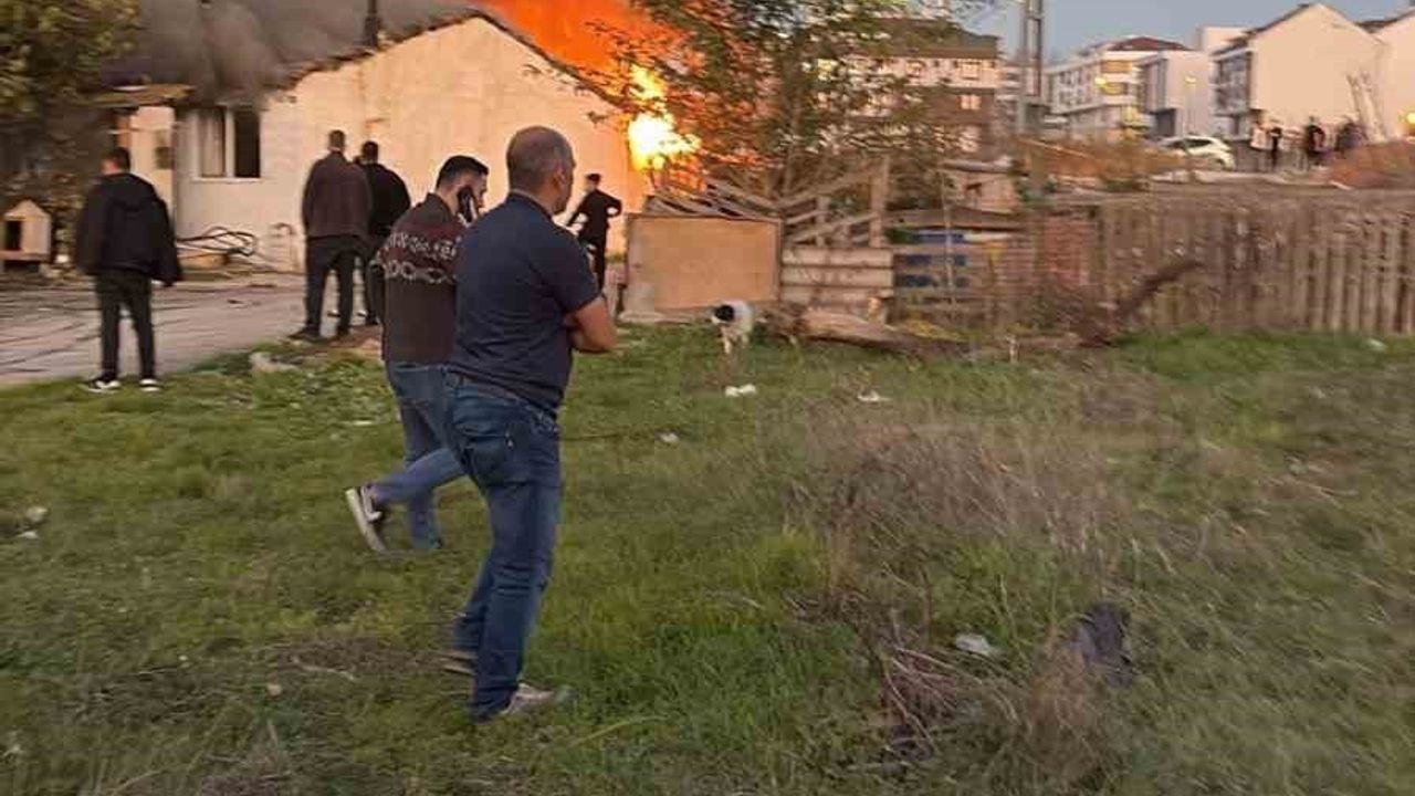 Arnavutköy Taşoluk'ta Gecekondu Yangını — İtfaiye Müdahalesiyle Söndürüldü