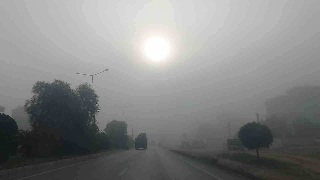 Aydın-Çine Karayolu'nda Yoğun Sis Sürücüleri Zorladı