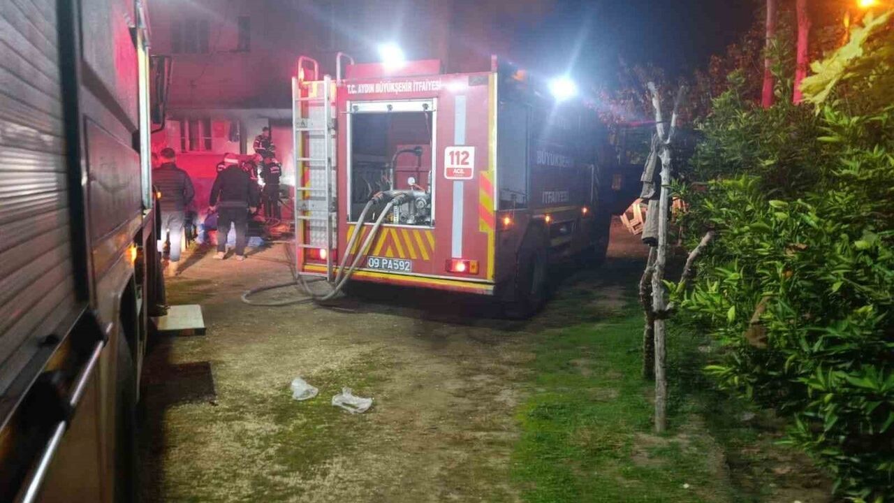 Aydın'da soba yangını: Sultanhisar'da ev sahibi yaralandı