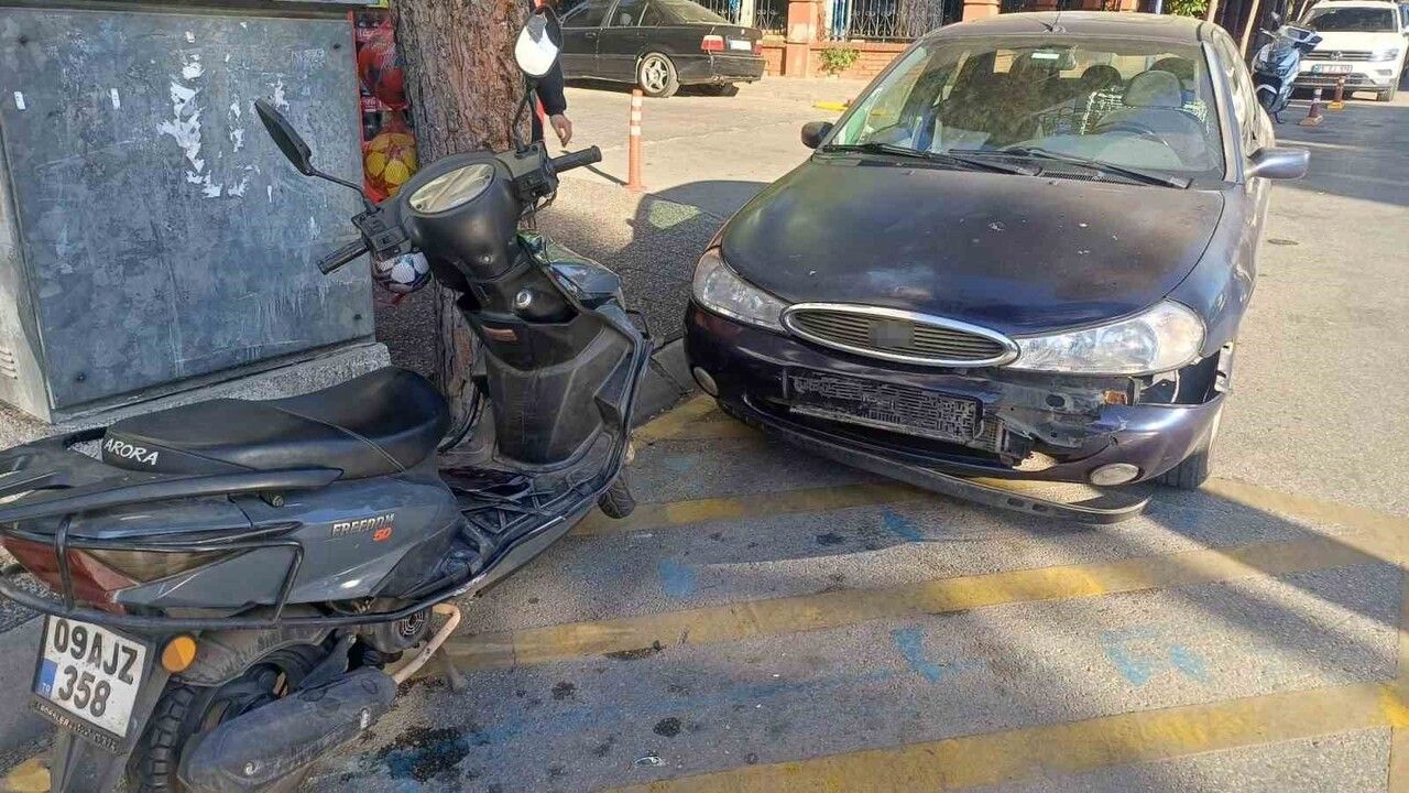 Aydın Efeler'de Otomobil ile Motosiklet Çarpıştı: 1 Yaralı