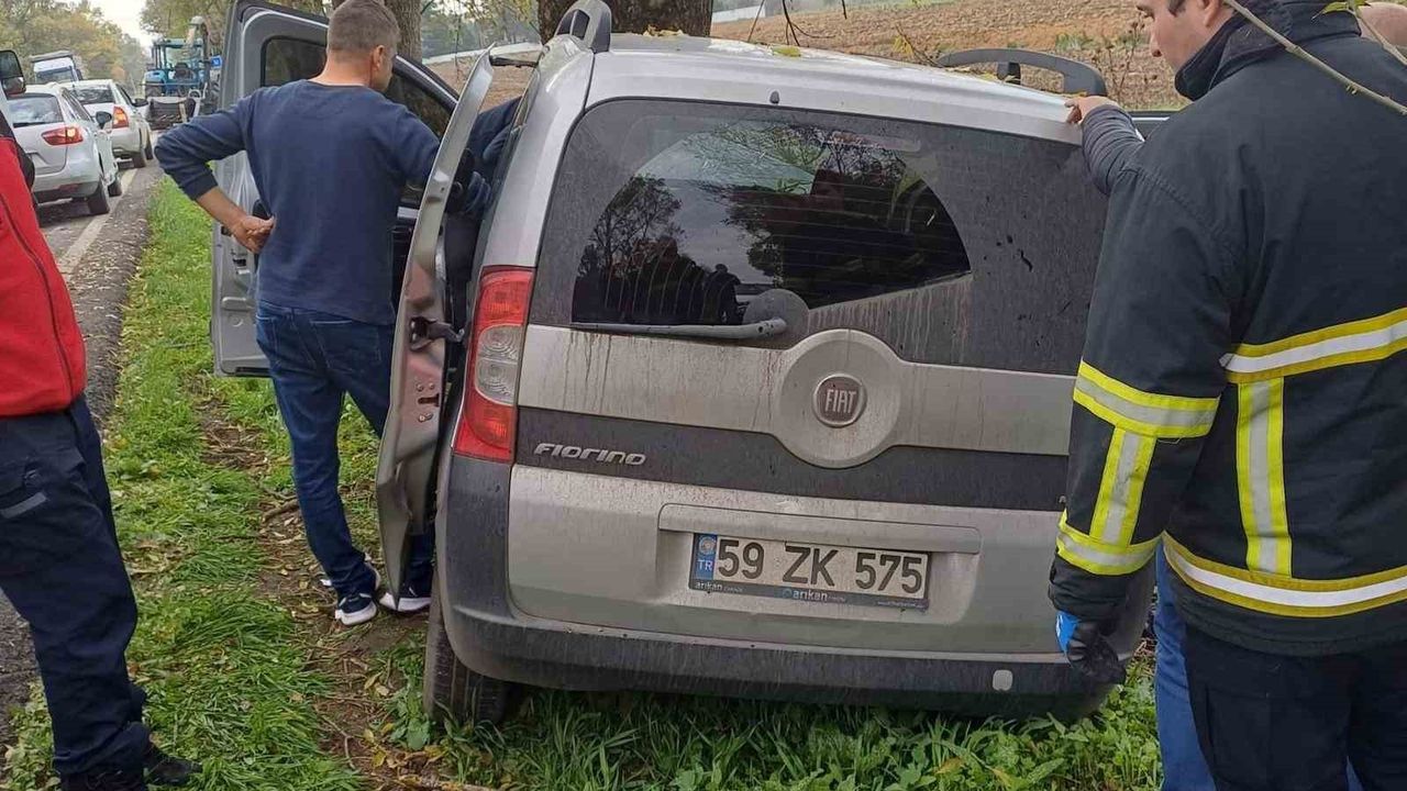 Babaeski'de Trafik Kazası: 1 Ölü, 1 Yaralı (59 ZK 575)