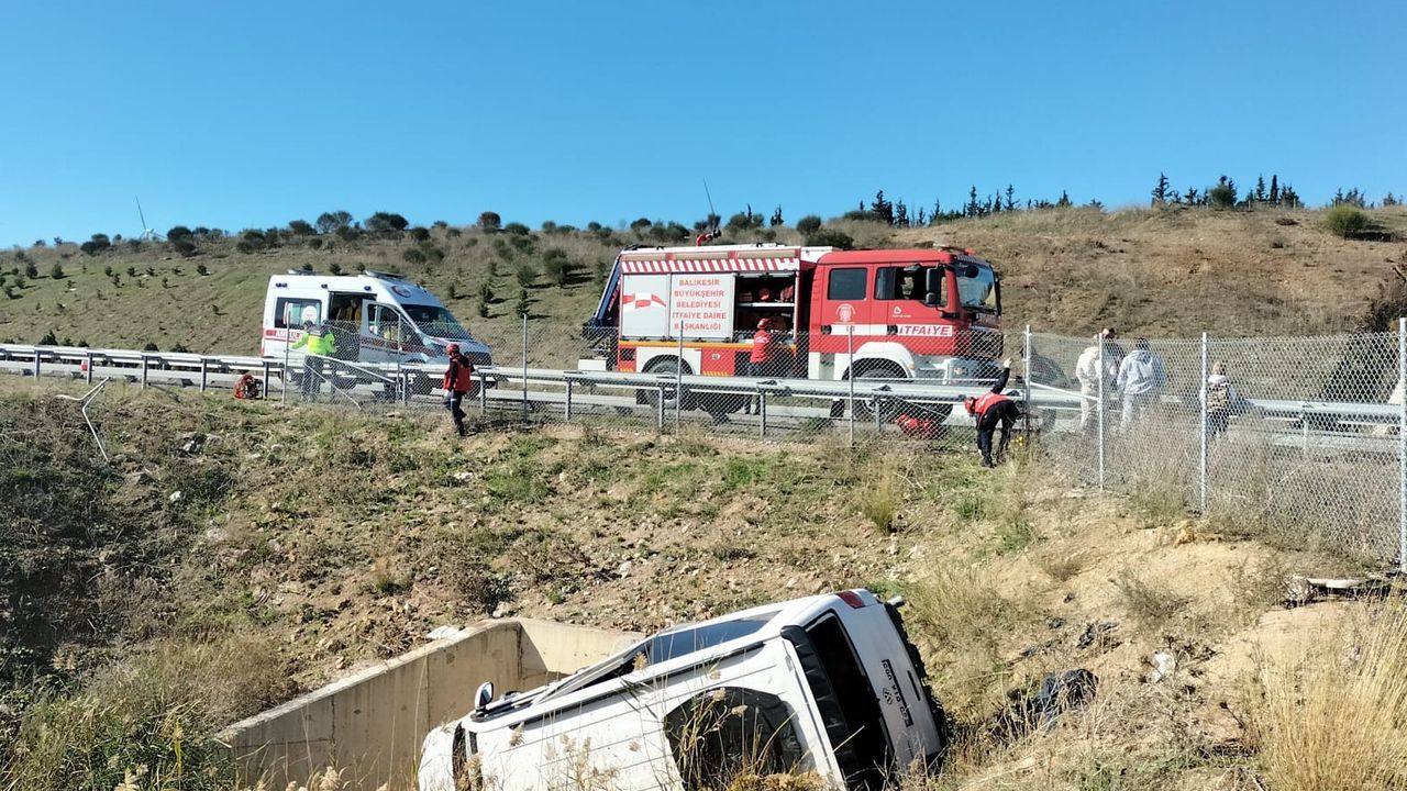 Balıkesir'de Trafik Kazası: İzmir-İstanbul Otoyolunda 1 Yaralı