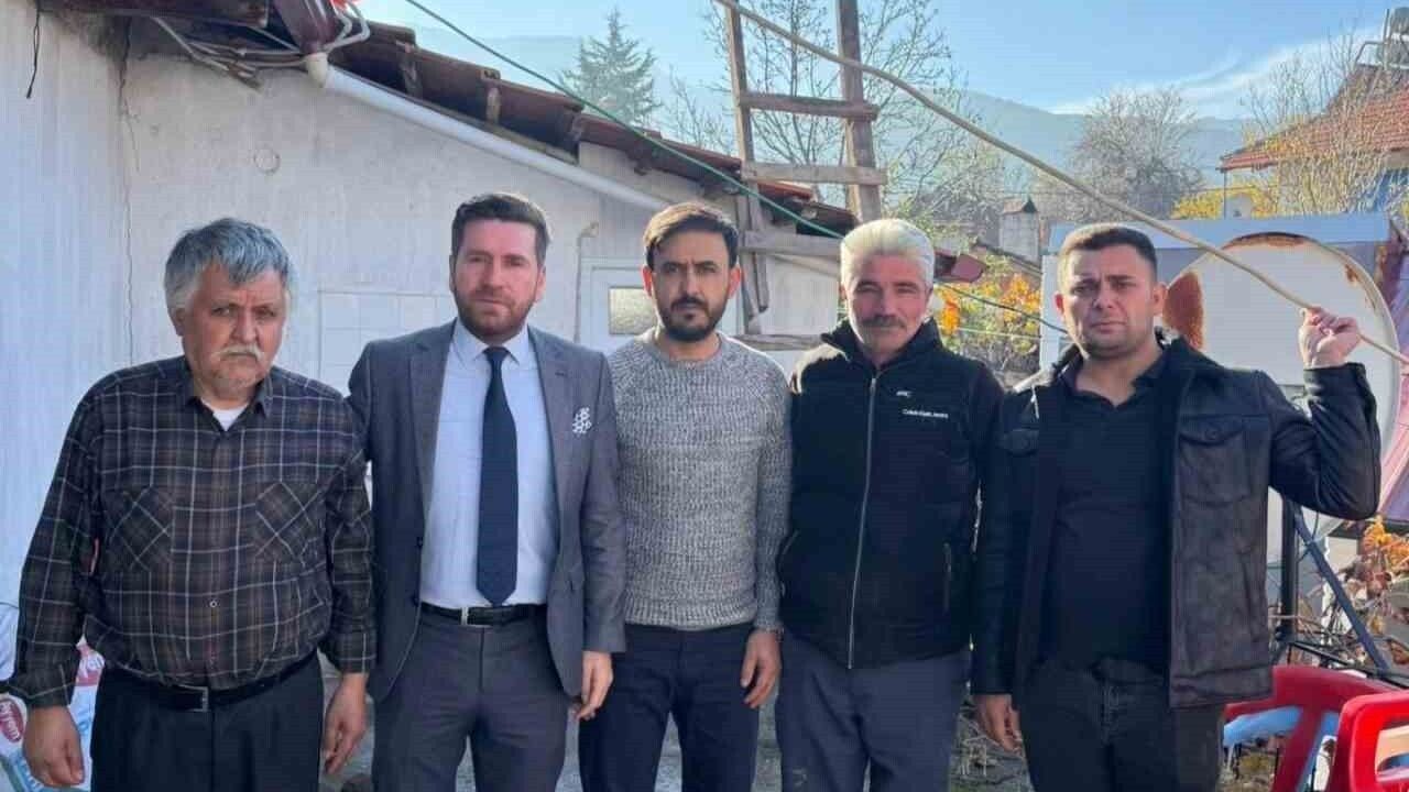 Başkan Kadir Tatık'tan evi yanan aileye destek ziyareti