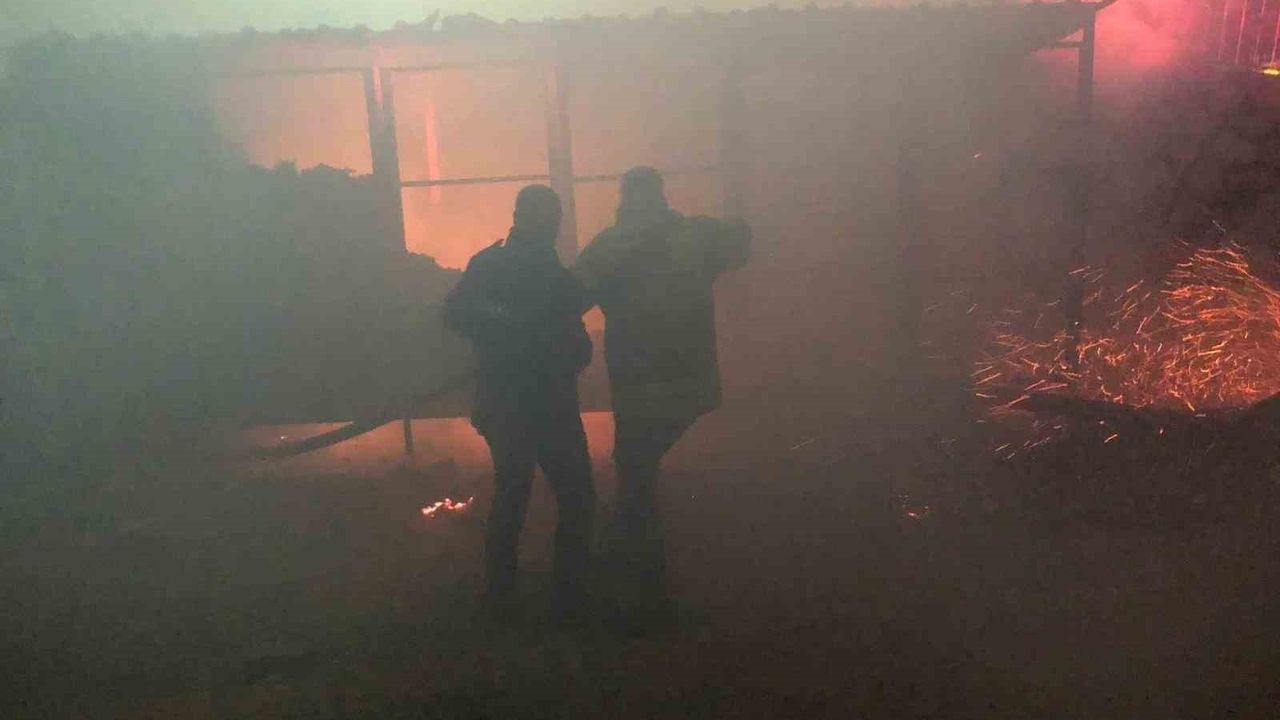 Besni'de Konteyner Yangını Korkuttu