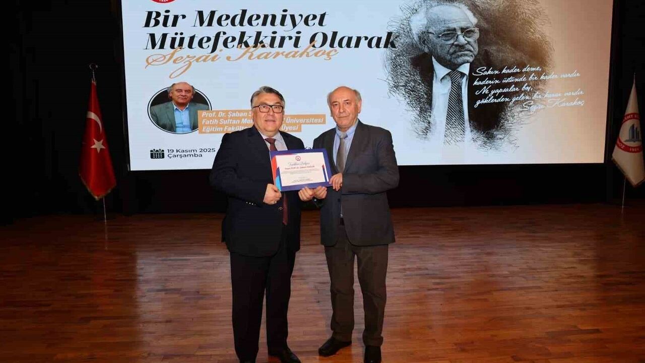 BEUN'de Sezai Karakoç Konferansı: Prof. Dr. Şaban Sağlık Anlattı