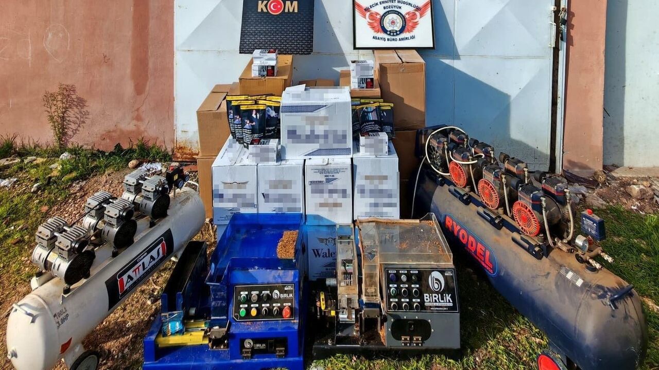 Bilecik’te 98 bin 400 makaron ele geçirildi