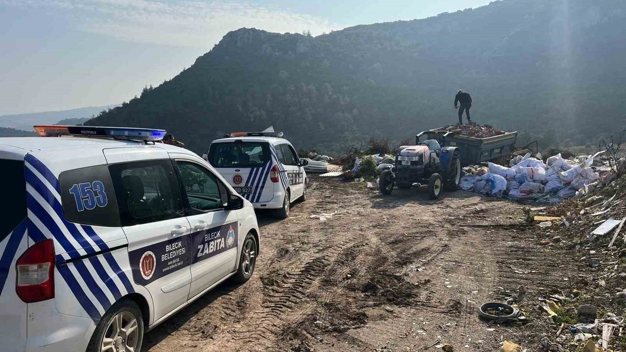 Bilecik’te İzinsiz İnşaat Atığı Döken Kişiye Ceza