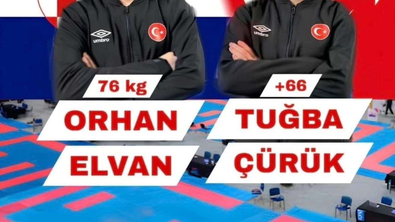 Bilecikli Karateciler Milli Takımda — Orhan Elvan ve Tuğba Çürük Rijeka'da