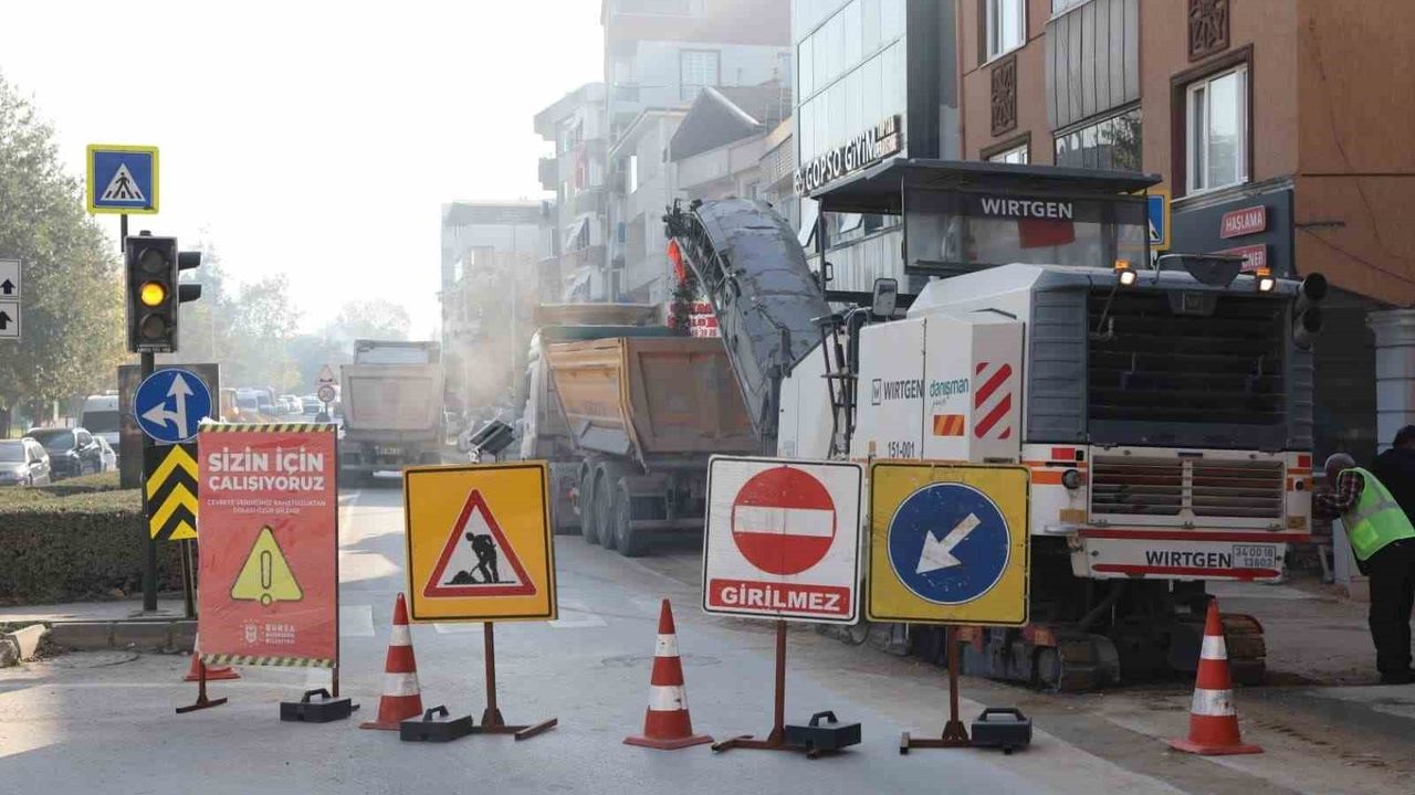 Bursa Nilüfer'de Tuna Caddesi'ne 1.7 km Asfaltlama Başladı