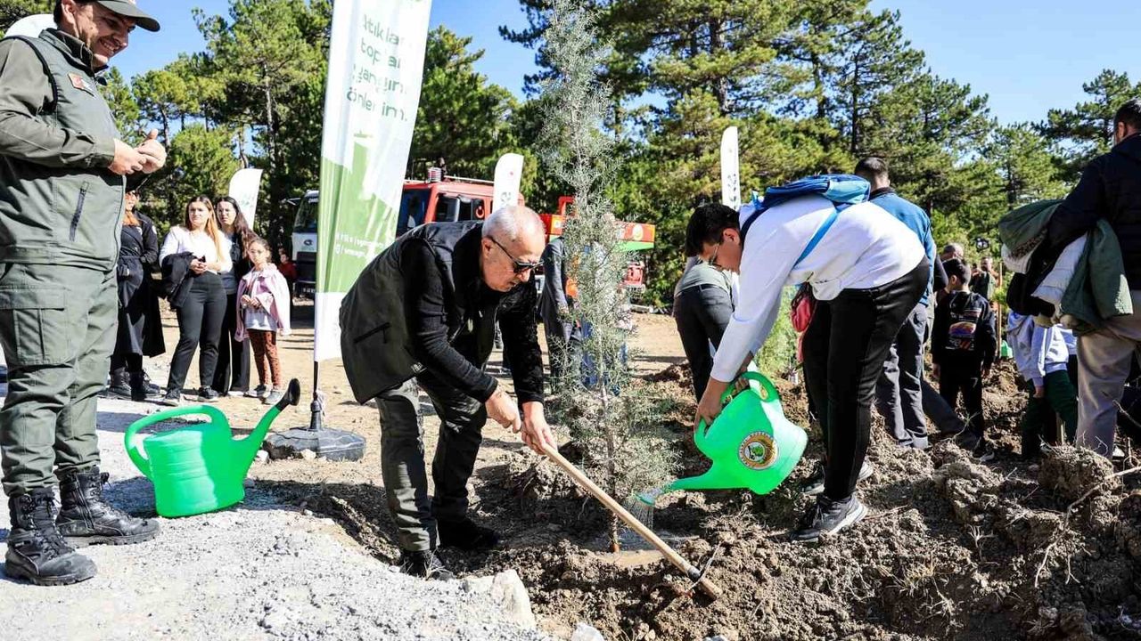 Çameli'de 11 Kasım Milli Ağaçlandırma Günü'nde Fidan Dikimi