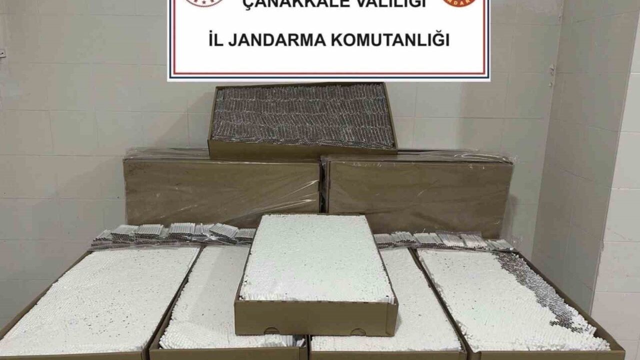 Çanakkale'de Kaçakçılık Operasyonu: 120 Bin Dolu Makaron Ele Geçirildi