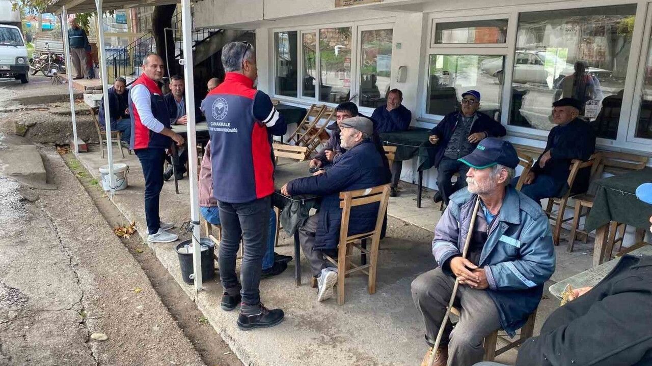 Çanakkale'de Yağış Hasarına Karşı Saha Tespitleri Devam Ediyor