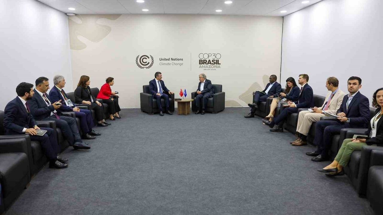 Cevdet Yılmaz, Guterres ile COP30'da Görüştü — Türkiye'nin COP31 Vurgusu
