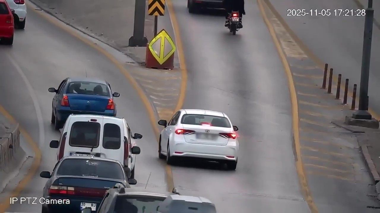 Denizli'de KGYS ve EDS ile Kural İhlali Yapan Sürücüler Kamerada