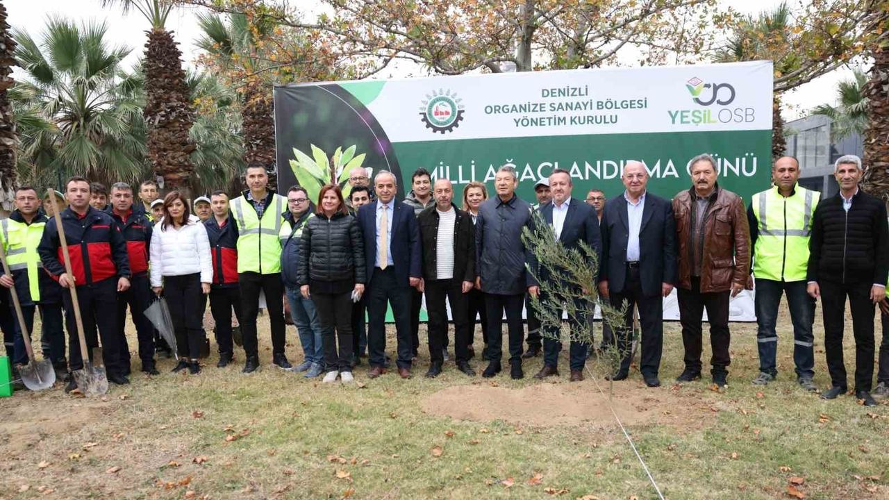Denizli OSB'den 11 Kasım'da Yüzlerce Fidan