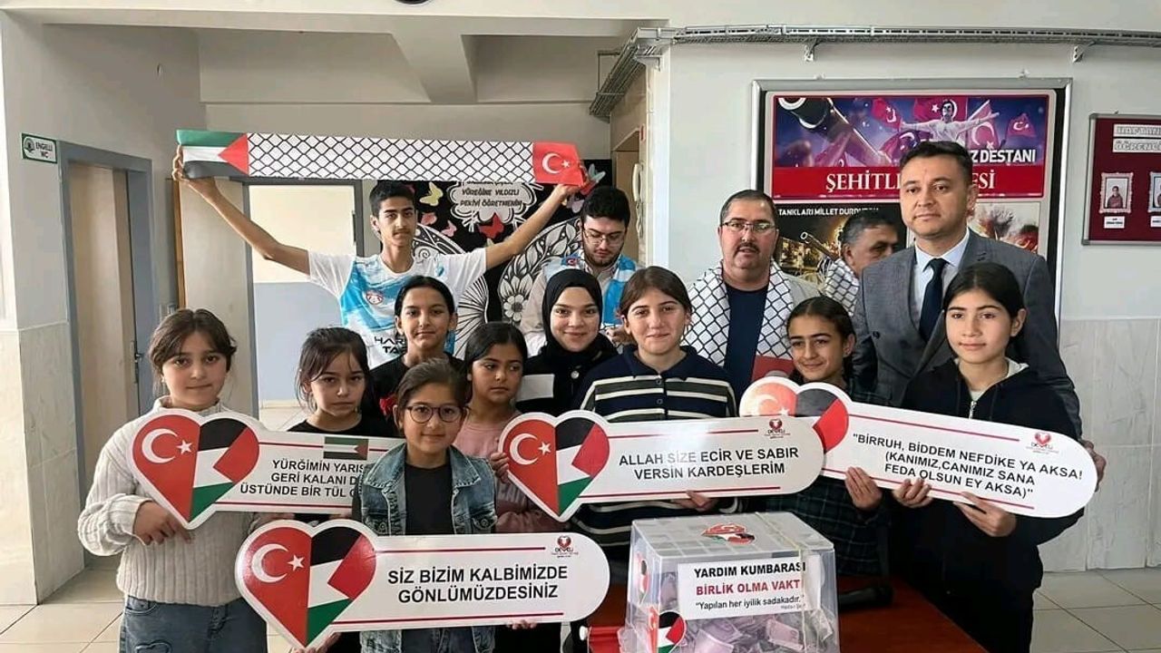 Develi'de İyilik Manavı: Öğrencilerden Filistinli Çocuklara Destek