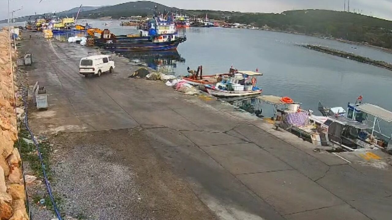 Didim'de Araç Denize Uçtu — Sürücü Yaralanmadı