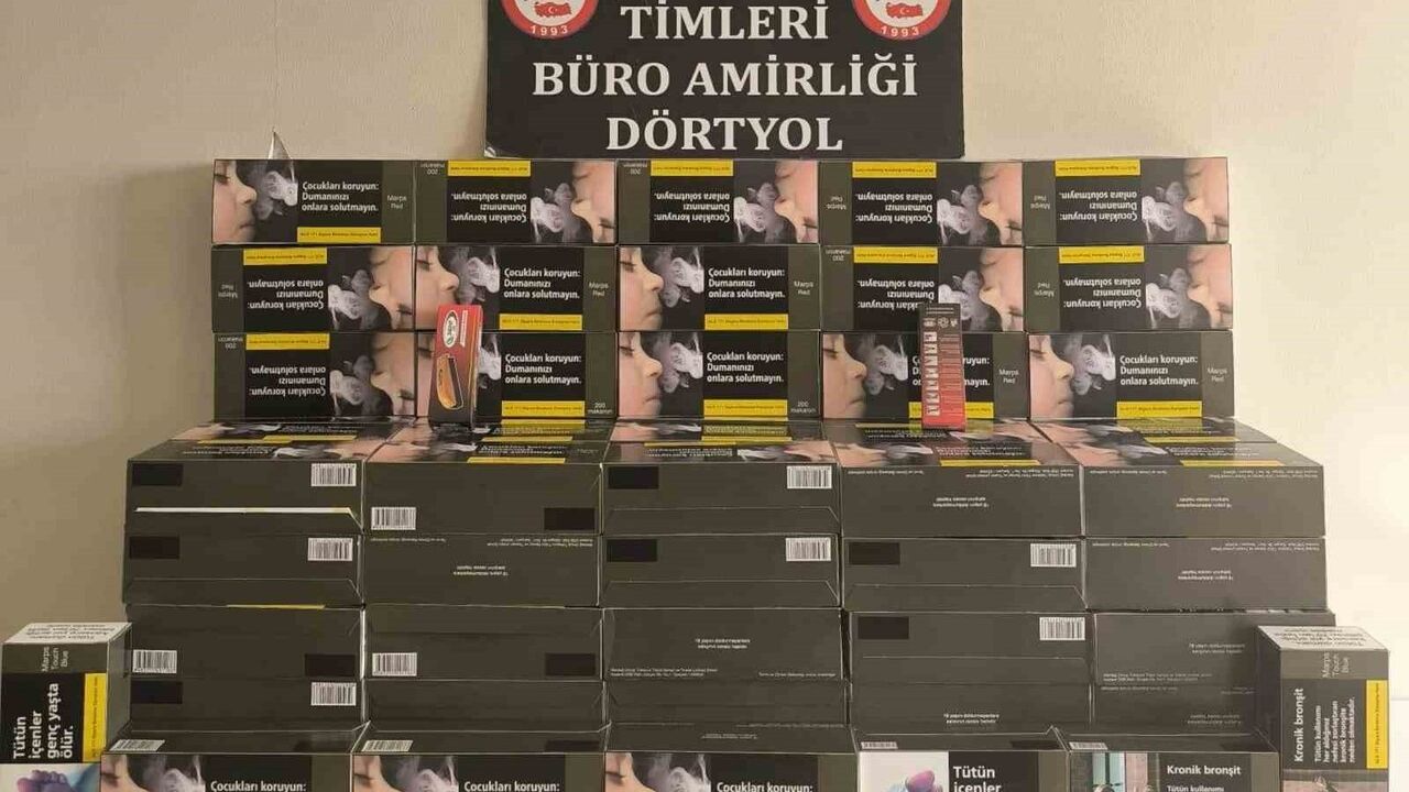 Dörtyol’da 100 Karton Gümrük Kaçağı Makaron Ele Geçirildi