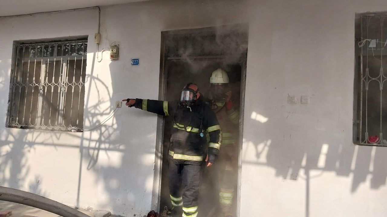 Dörtyol'da müstakil ev yangını, itfaiye müdahale etti