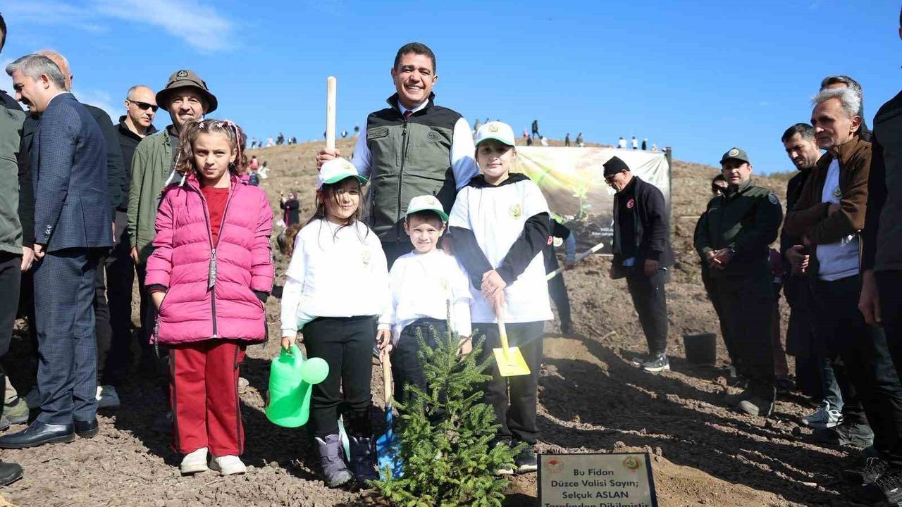 Düzce'de 43 bin 563 Fidan Toprakla Buluştu — 11 Kasım Milli Ağaçlandırma Günü