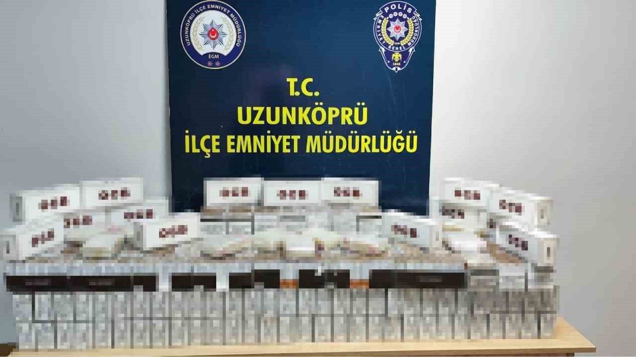 Edirne Uzunköprü'de Kaçak Makaron Operasyonu — 12.120 Makaron Ele Geçirildi