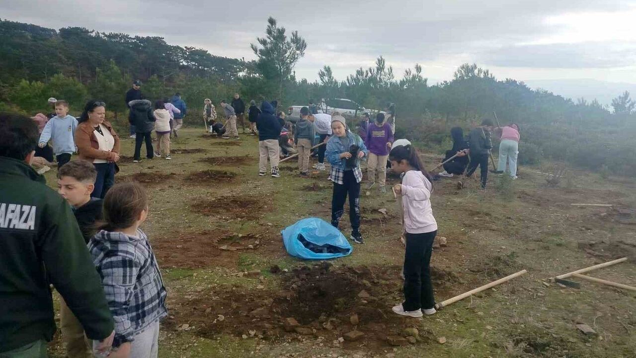 Edremit'te C-130 Şehitleri İçin Altınoluk'ta Fidan Dikimi
