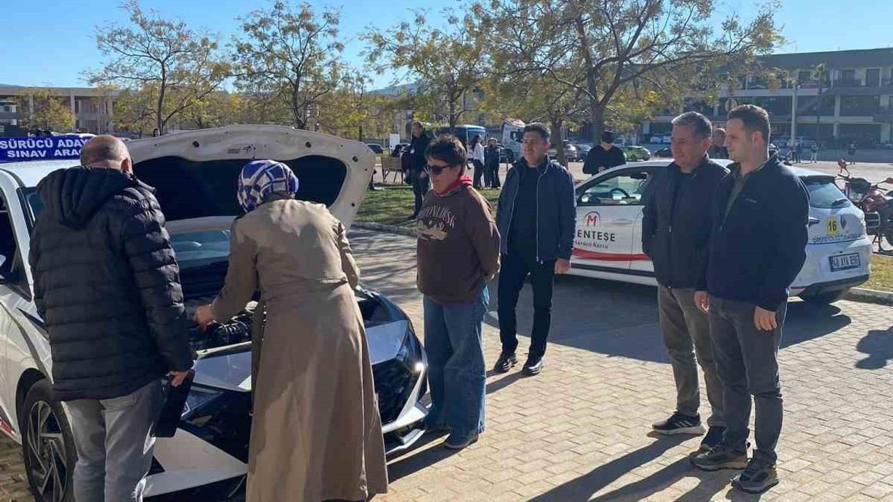 Emre Çay Menteşe'de Direksiyon Eğitimi ve Sınav Alanını Denetledi