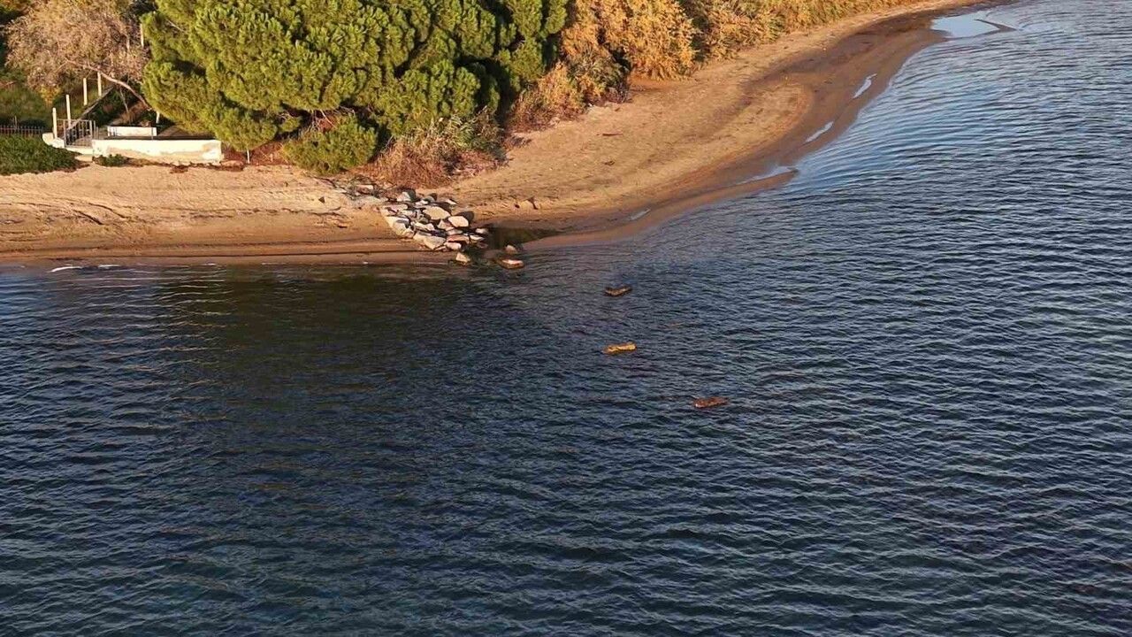 Erdek'te Deniz Çekilmesiyle Hytos Antik Limanı Gün Yüzüne Çıktı