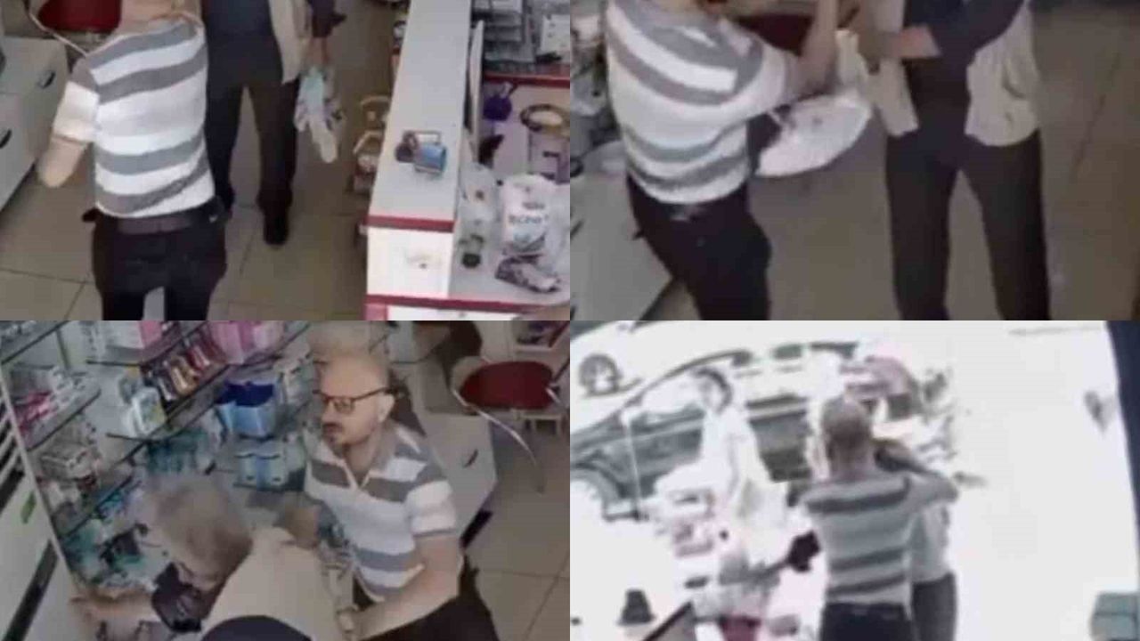 Erdemli'de muadil ilaç kavgası: Yaşlı adama sopalı saldırı kamerada