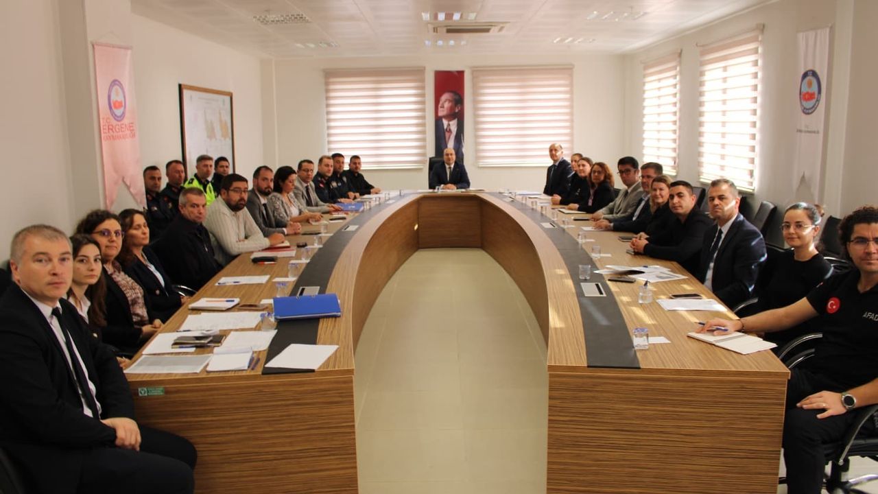 Ergene'de 26 Kasım 2025 Ulusal Düzey Tatbikatı Hazırlıkları