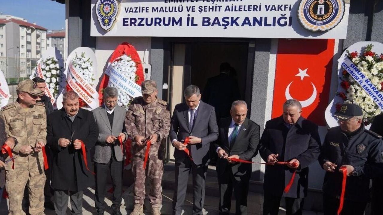 Erzurum'da EMŞAV Hizmet Binası Şehit Aileleri ve Gazilere Açıldı