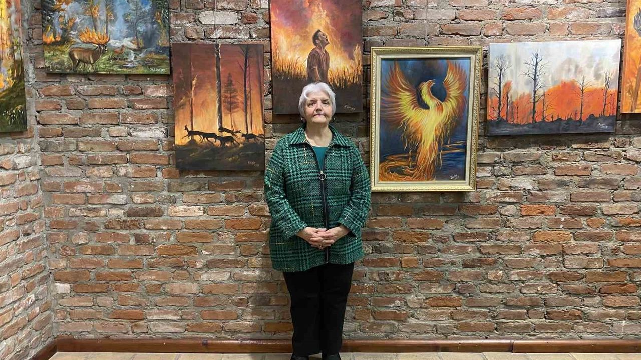 Eskişehir'de 'Before & After' Orman Yangınları Yağlı Boya Sergisi Açıldı