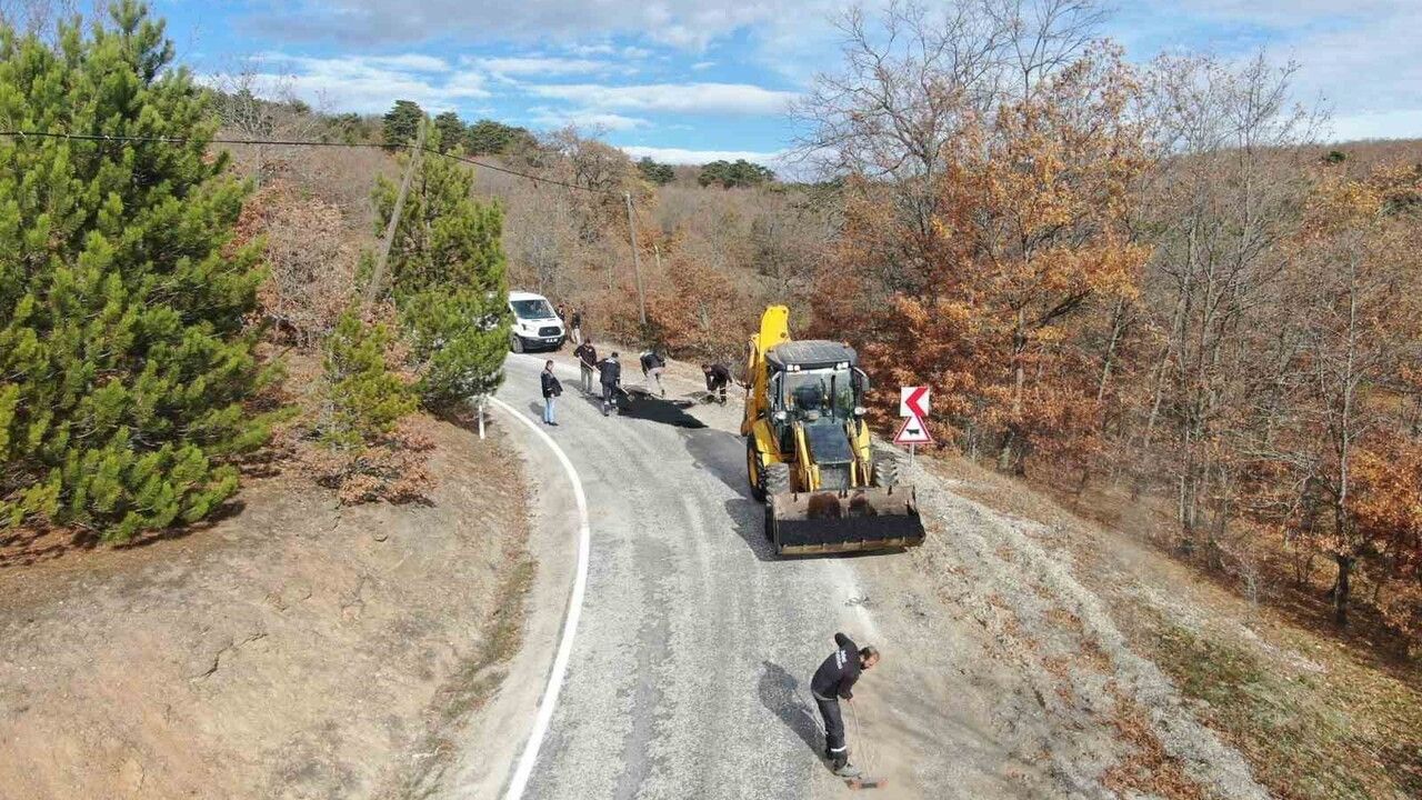 Eskişehir İnönü'de Asfalt Onarım Çalışmaları Hızlandı
