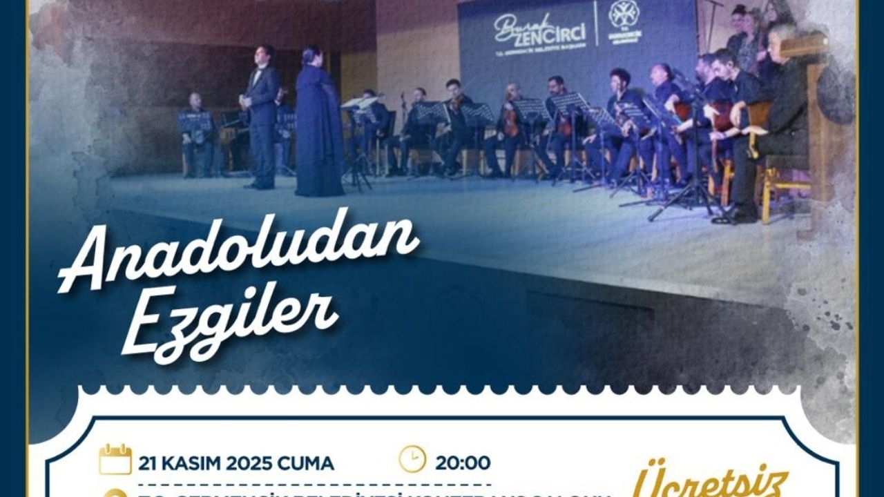 Germencik'te 'Anadolu’dan Ezgiler' Ücretsiz Konseri