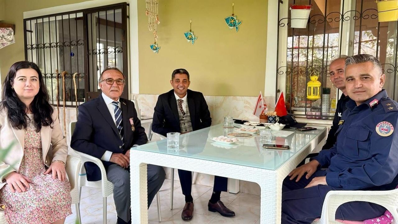 Gömeç'te Kıbrıs Gazisi Mehmet Babalık'a Vefa Ziyareti
