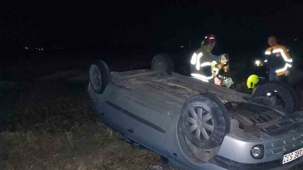 Gönen-Bandırma Karayolunda Tek Taraflı Kaza: 1 Yaralı