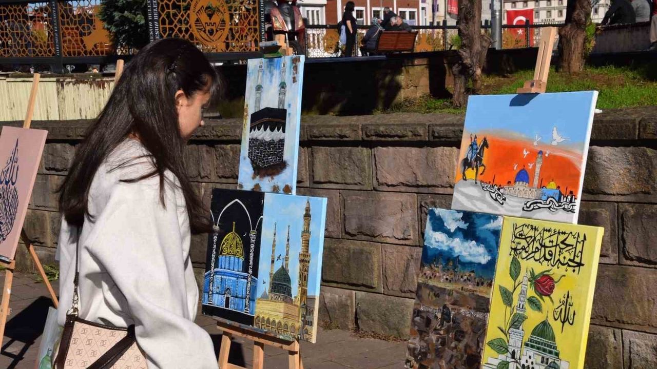 Görele'de 'Genç Eller Camide Renkler' Sergisi Açıldı