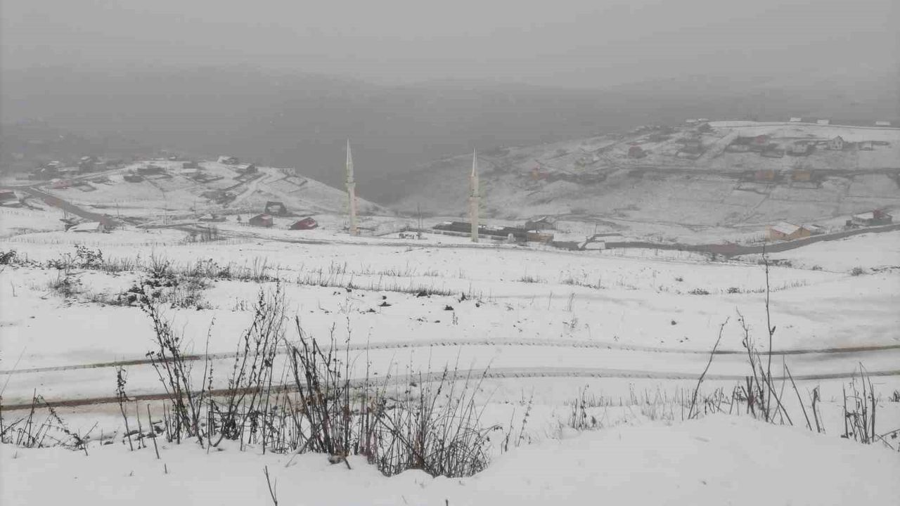 Gümüşhane Kadırga Yaylası Beyaza Büründü: 2200 Rakımda Kar