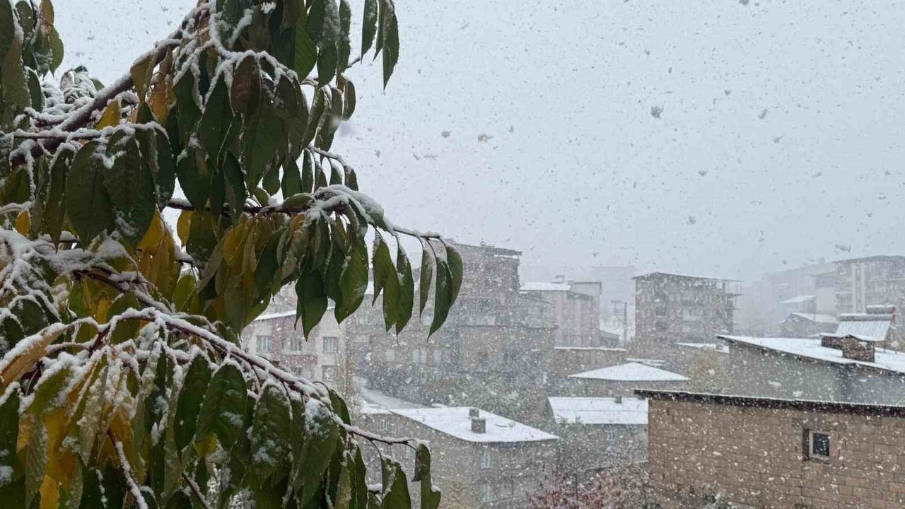 Hakkari'de Mevsimin İlk Karı Etkili: Kent Merkezinde 5 cm, Yüksek Kesimlerde 20 cm