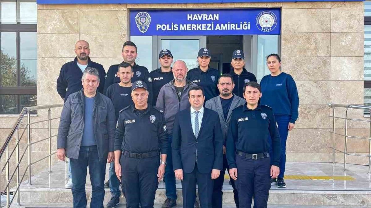 Havran Kaymakamı Muhammed Evlice Yeni İlçe Emniyet Müdürlüğü Binasını Ziyaret Etti