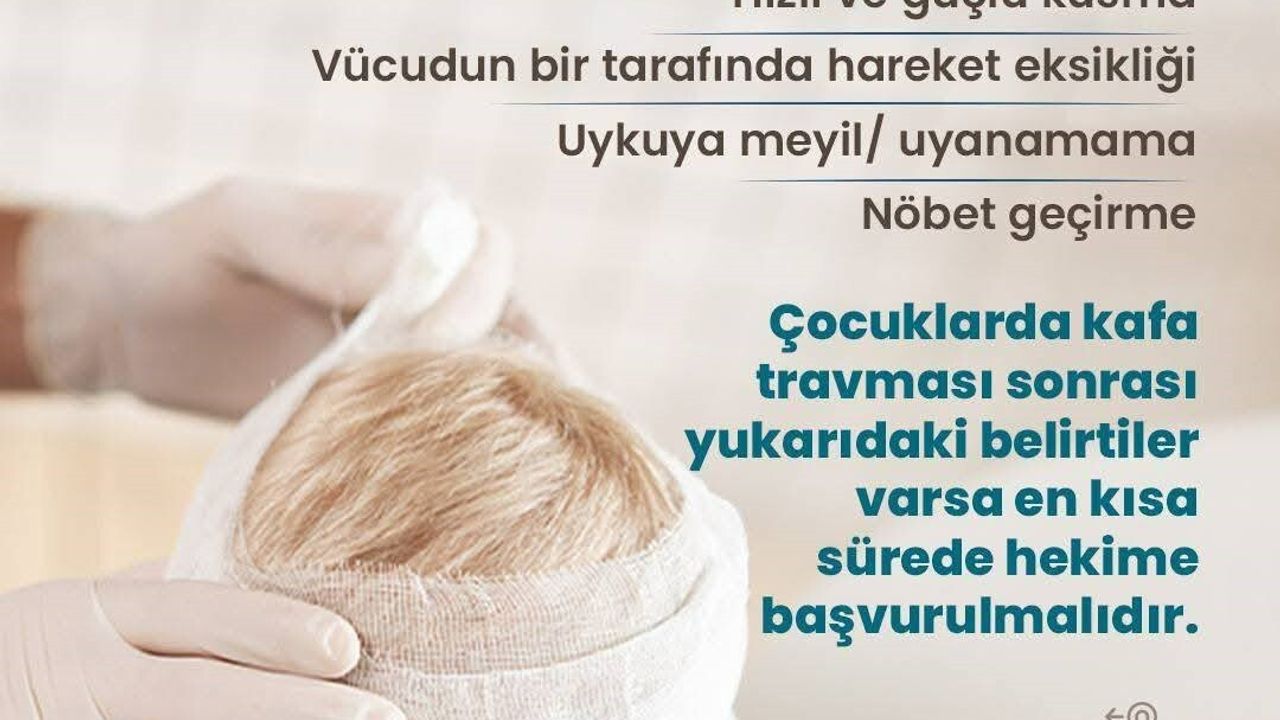 İki yaş altı çocuklarda kafa travması uyarısı