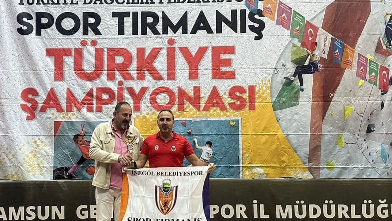 İnegöl Belediyesporlu Sporcular Samsun'da Spor Tırmanışta Türkiye Dereceleri
