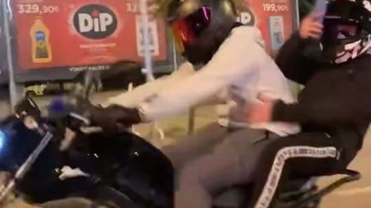 İnegöl'de Ön Kaldırma Denemesi Motosikleti Devirdi