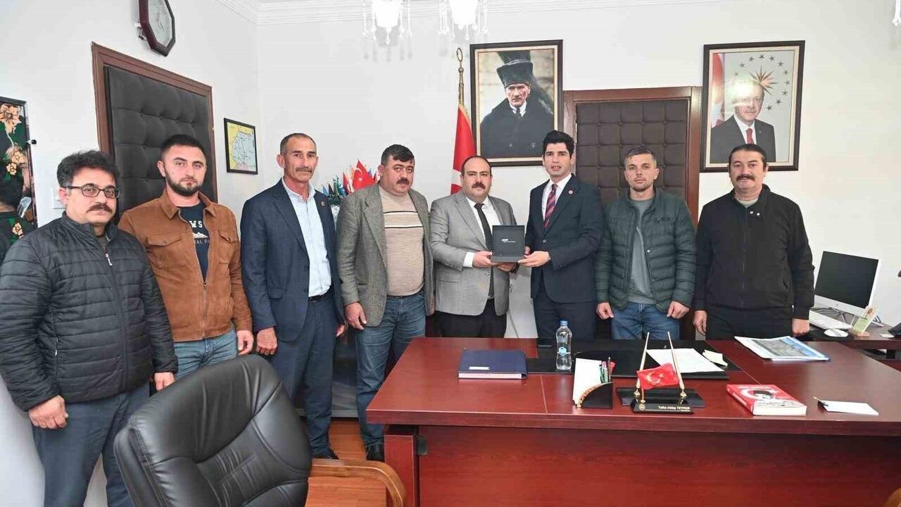 İnönü’de Başkan Hamamcı’dan Yeni Kaymakam Teymür’e Hayırlı Olsun Ziyareti