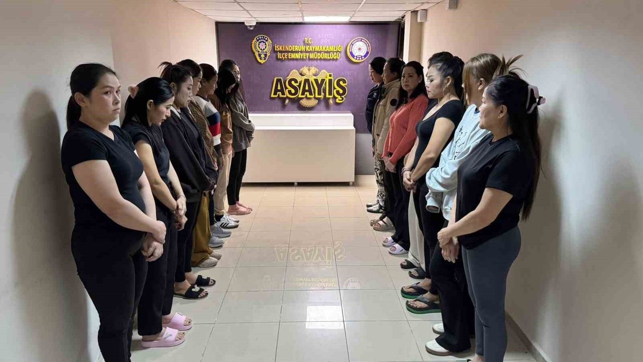 İskenderun'da SPA ve Masaj Salonlarına Denetim: 14 Yabancı Kadın Gözlem Altına Alındı