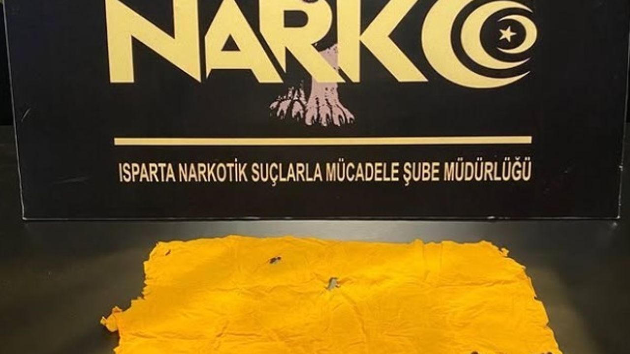 Isparta'da 3 bin 351 Kâğıda Emdirilmiş Sentetik Kannabinoid Ele Geçirildi — 1 Gözaltı